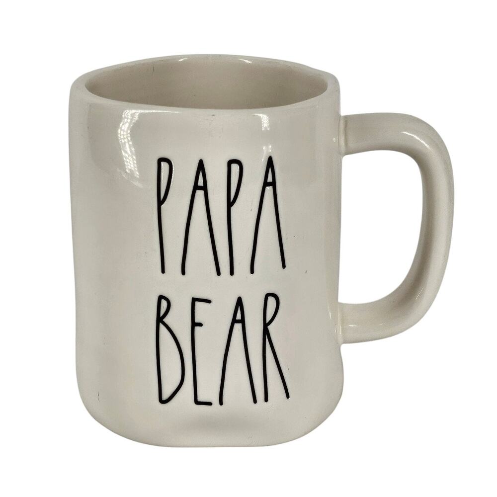 RAE DUNN ARTISAN COLLECTION "PAPA BEAR" CERAMIC MUG – 12OZ – BY MAGENTA